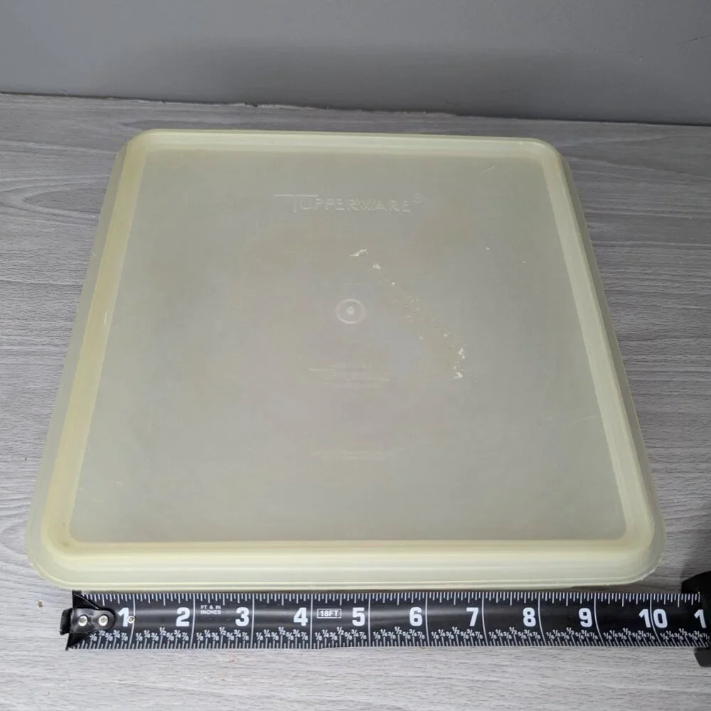 Vintage Tupperware Square Storage Container with Lid 515-2 10